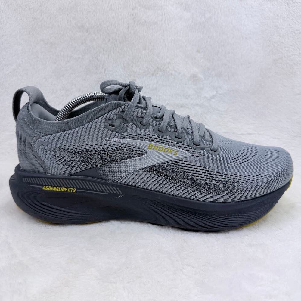Brooks Adrenaline GTS 25 Mens Running Shoes Primer Grey Ebony Jasmin Size 10.5